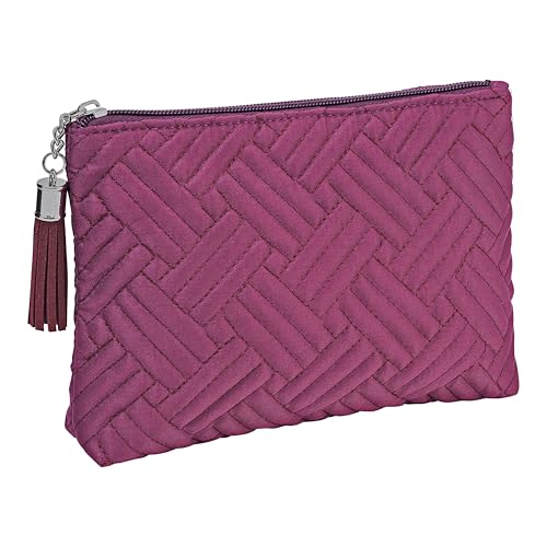 HJP Kosmetiktasche Zoe Steppoptik, (Farbe: beere)