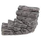 Alasum Escaleras Miniatura de Piedra Curva Ornamentales para Jardín...
