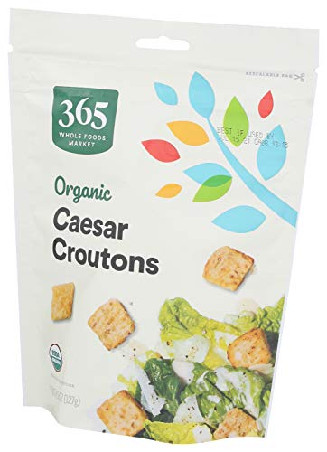 Image of 365 by Whole Foods Market, Organic Caesar Croutons, 4.5 Ounce (Pack of 2)