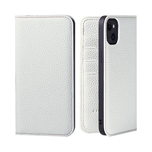 HANATORA for iPhone 15Plus �P�[�X �蒠�^ �{�v �X�}�z�P�[�X �X�}�z �X�^���h �R�[�h�z���_�[ �t�� �V�������N�J�[�t���U�[ �}�O�l�b�g�Ȃ� �z���C�g PH-15Plus-White �M�t�g �a���� ���� �j�� �ޏ� ���ꂳ�� 