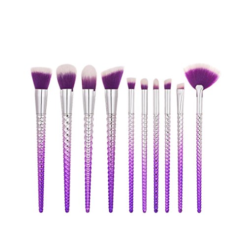 Ojo cepillo Set Unicorn, harrystore ? Delineador de ojos sombra de ojos pinceles de maquillaje herramientas cosméticos maquillaje Kit 10u00a0pcs