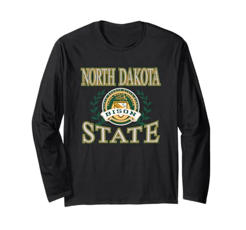 North Dakota State Bison Laurels Officially Licensed Long Sleeve T-Shirt