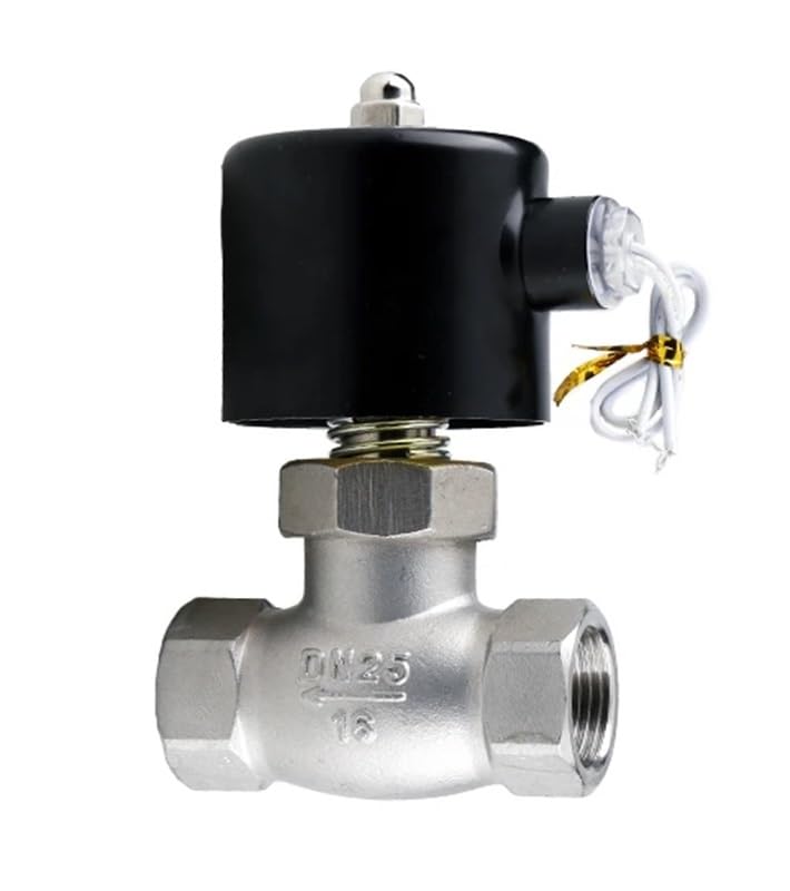 Électrovanne 24V inox 304 DN32 pour régulation eau gaz et huile