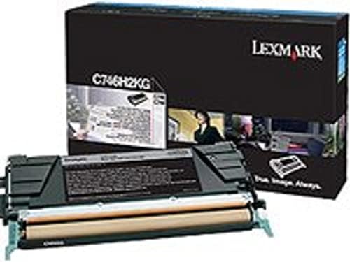Lexmark High Yield Black Toner Cartridge, 12000 Yield, for Use in Model C746/C748 (C746H2KG)