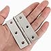 20Pcs Stainless Steel Folding Hinges 3 inch Door and Window Hinges assigned 120 Screws