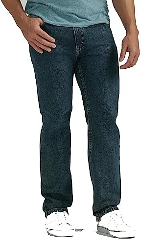 Wrangler Authentics Men's Classic Straight Fit Jean, Antique Dark, 34W X 32L