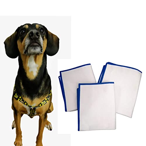 Kit 3 Tapetes Higiênicos Reutilizáveis e Laváveis para Cães Tam M 70 x 60 cm) (Borda Sortida)
