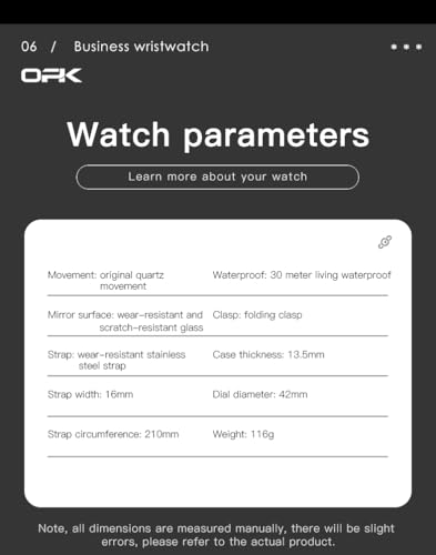Image of OPK Watches for Men Diamond Roman Analog Mens Watches Waterproof Large Stainless Steel Men Wrist Watch Business Father Gift Watch Blue