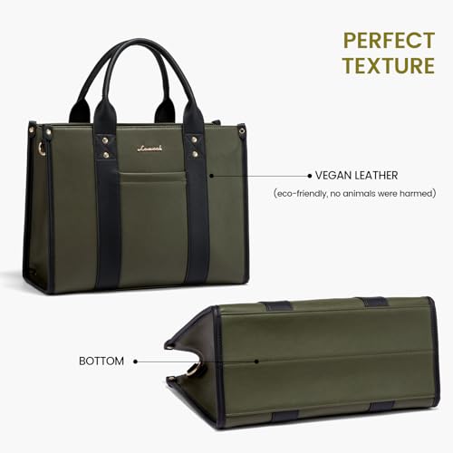 Image of LOVEVOOK Purse for Women Leather Tote Bag Purse and Handbags, Satchel Shoulder Crossbody Top Handle Bags with Zipper