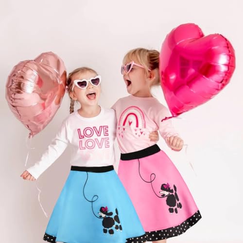 Faybox ET10007-1PK6 50S Outfit For Girls,Girls Poodle Skirts 50S Costumes thumb #5