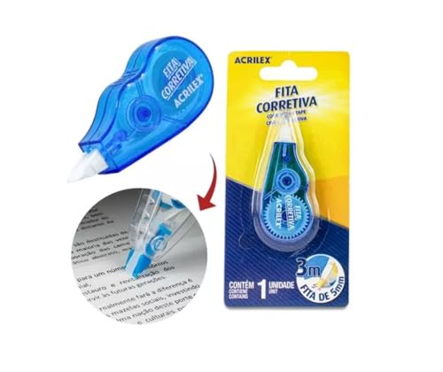 Fita Corretiva 3 Metros (Corpo azul transparente)