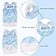 Hundekleid für Haustiere, Größe XS, Blumendruck, Sommerkleidung, Rüschenbesatz, Welpen-Shirts für kleine Hunde, Blau und Rosa, 2er-Pack (Blau, Größe L (4-5,5 kg))