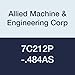 Allied Machine & Engineering 7C212P-.484AS AM300 Coating C2 Carbide (K20) GEN3SYS XT Drill Insert, Series 24, Stainless Steel Geometry, 31/64" Diameter