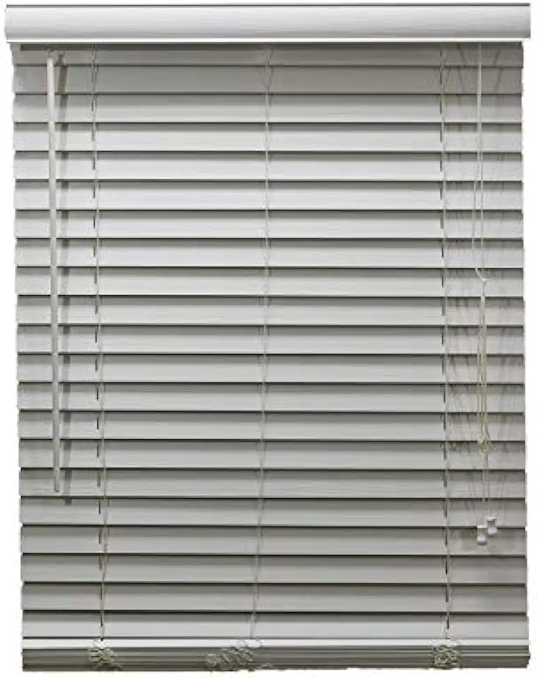 Persiana Horizontal Pvc 50mm Branca 140 (L) X 140 (A) cm Cortina Tipo Madeira Luxo 1,40 x 1,40 m
