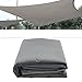 Tenda da sole Shadecloth Canopy, tessuto Oxford per esterni, impermeabile, 4 x 5 m, per giardino, cortile, terrazza, balcone, grigio