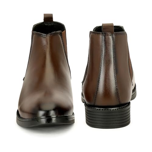 Image of Men's Chelsea Boots | Handcrafted | High Ankle Boot| Comfortable Formal Office & Casual Wear Shoes