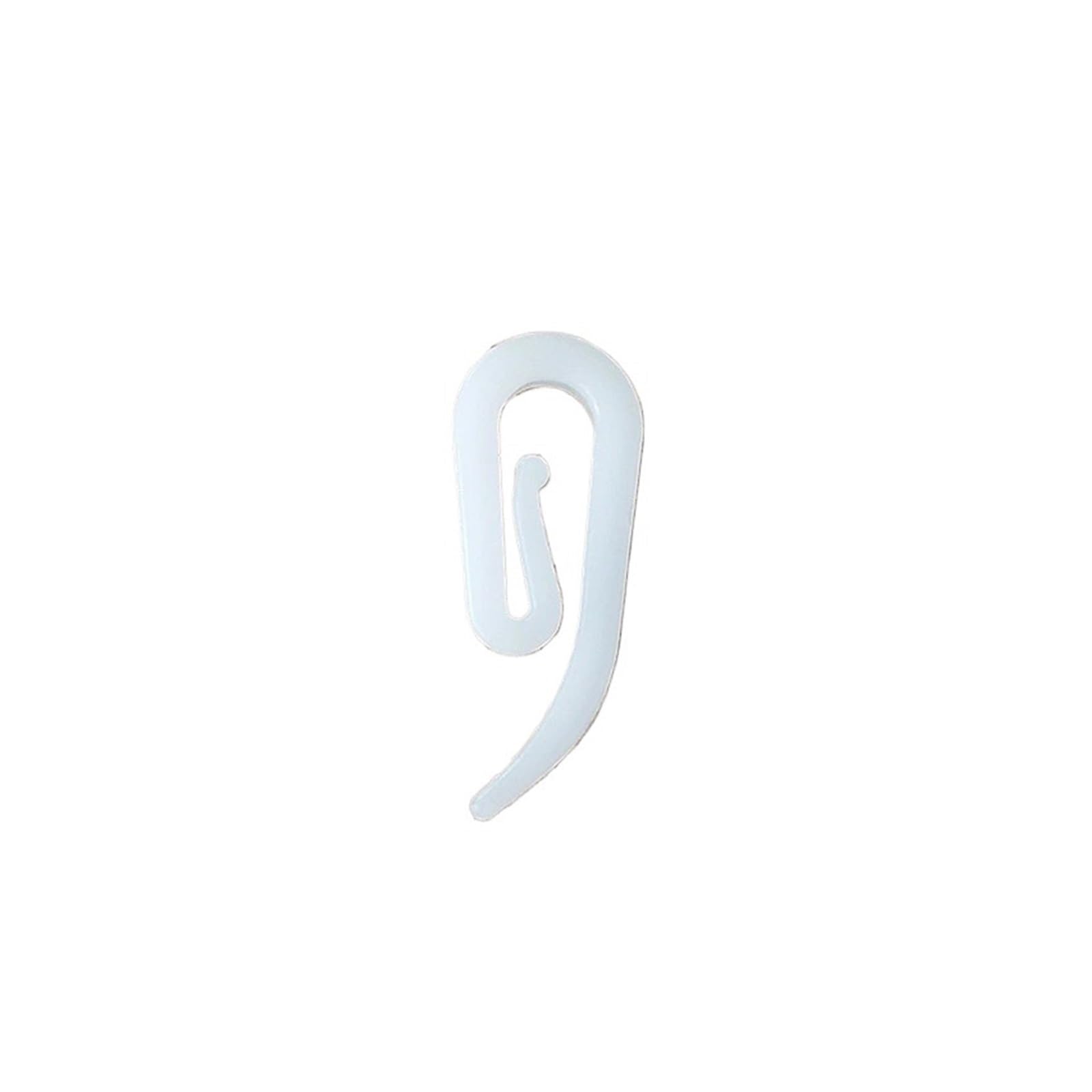 Curtain Hooks 200PCS Curtain Hanging Hooks Ring Window Hanger Hook White Plastic For Car Home Office Accessory