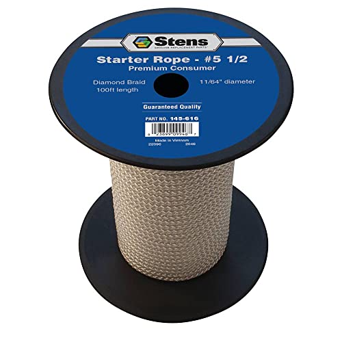 Stens 145-616 Diamond Braid Starter Rope, 100'
