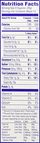Nabisco, Honey Maid, Fresh Stacks, Honey Graham, 12.2oz Box (Pack of 4)