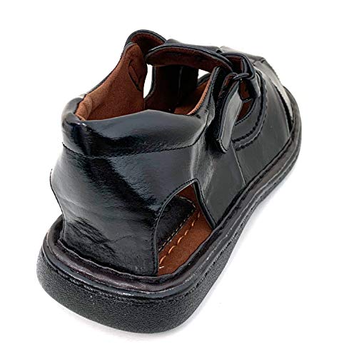 FLS Men's Sandals Closed Toe Adjustable Strap Buckle Fisherman Casual4