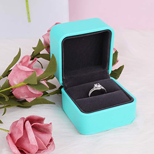 iSuperb Ring Doosjes Sieraden-organisers PU Jewelry Box Ring Box Jewelry Gift Boxes Rings Case Sieraden Doosjes Valentine's Day Earrings Sieradenaccessoires Organizers for Woman - Afbeelding 3