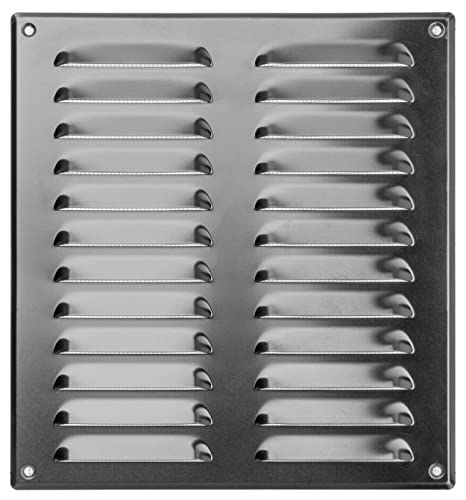 260x280mm / 10x11 inch Metal Ventilation Grille - Aluminium Air Vent Cover with Insect Mesh