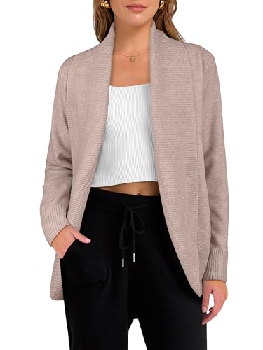 ANRABESS Womens Cardigan Sweaters Open Front Long...