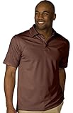 Edwards Men's Hi Performance Mesh Polo Large Espresso