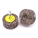 Yuhtech 16 Pcs Lamellenschleifer 50mm x 25mm x 6mm Fächerschleifer 2x 1 x 1/4 Schleifköpfe Körnung 80 für Entrosten, Entgraten, Schleifen Polieren