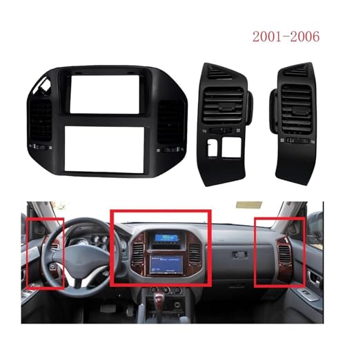 Aérateurs climatisation Middle de tableau de bord Pajero 2001-2006
