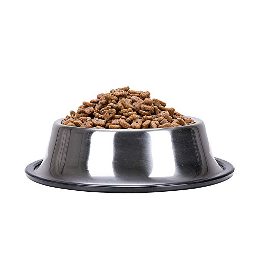 Cat Open Top Litter Box with Lid, Cat Litter Mat, Poop Lifter Scoop & Kitten Kitty Stainless Steel Feeding Dish Bowl, Cat Starter Kit 4 Pack for Small cat Within 5 Months (Grey-One Entry)