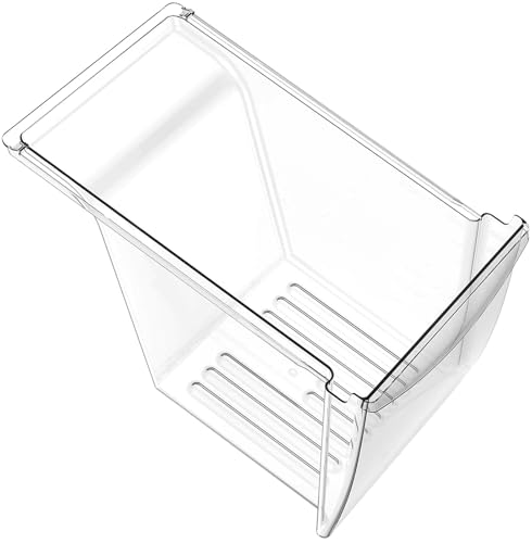 Image of Upgraded 240337103 Refrigerator Crisper Drawer Replacement Compatible with Frigidaire Kenmore Refrigerator, Frigidaire Drawer Replacement for 240337102 240337105 240337107 240337108 240337109(Clear)