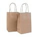 Incredible Packaging - 5.5" x 3.25" x 8.37" Kraft Paper Bags with Handles for Shopping, Lunch, Retail and Merchandise. Strong and Reusable - 120 Bags Count - 80 Paper Thickness (120, Brown)
