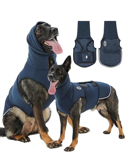 Meifsou Dog Anxiety Vest with Hood, Calming Shirt, 2XL