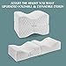Coisum Knee Pillow for Side Sleepers - Upgraded Foldable & Expandable Leg Pillow for Sciatica, Back Pain, Leg, Hip, Joint Pain - Orthopedic Memory Foam Knee Pillow for Side & Back Sleepers, Pregnancy.