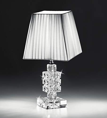 lampada da comodino abat-jour lumetto di cristallo per camera da letto stile contemporaneo