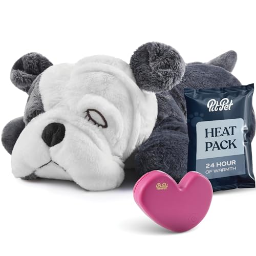 Heartbeat Plush Dog Toy - Heartbeat Helps for Dog Anxiety Relief and Calming Aid - Stuffed Dog Toys with Disposable Heat Pack - Comfort Toy for Puppy Dogs Cats Pets -Plush Toys for Dogs.