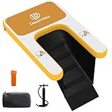 Danrelax Inflatable Dog Boat Ramp, 59" L x 39" W x6 H Perfect for Large-Sized Pets Up to 220 lbs, Boat Water Ladder with Claw-Friendly High Stability Non-Slip EVA Float for Pool, Lake, Dock & Seat