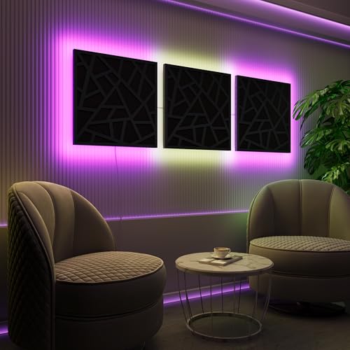 LED �z���E�H�[���p�l�� (RGB�O���[�t��) | �G�R�[�ጸ�p�o�b�N���C�g�����p�l�� | �������ȉ������� | �^�C�v: [3x SKYROSS ? �Ԋu�ݒu | �u���b�N]