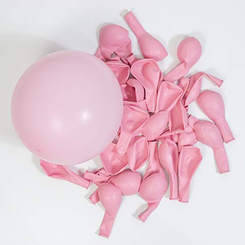 Macaron Pink Balloon Metallic Gold Balloon Ivory White Balloon 133Pcs-Balloon Arch Garland Kit for Baby Shower,Wine Party,Fiesta,Birthday,Wedding,Christmas,Reception and Engagement - Thumbnail 4