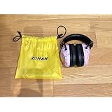 ZOHAN 防音イヤーマフ ピンク/黒 収納袋付き