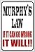 Murphys Law Novelty Metal Large Parking Sign LGP-631