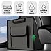 KHGUZ Car Trunk Organizer, Multi-Compartment Collapsible Vehicle Cargo Storage Organizer with Lid, Non Slip Waterproof Storage Box with Reinforced Handles, Universal Automotive Accessories (Grey)