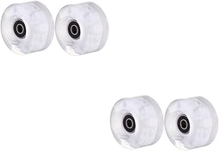 BESPORTBLE 4 Peças Rodas De Patinação Rodas Cruiser Iluminadas Rodas Cruiser Skate Infantil Rodas De Skate Acessórios De Skate Patinação Luminosa Roda Acessório De Roda Fornecimento