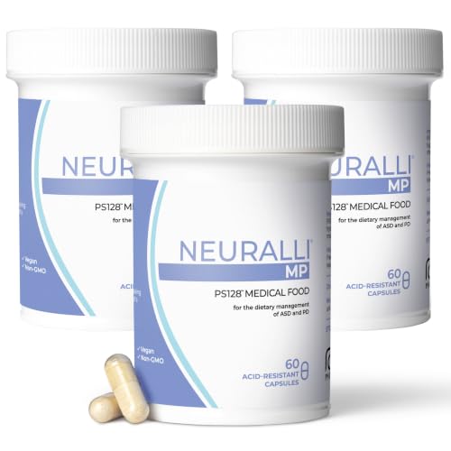Bened Life Neuralli MP, PS128 Probiotic Medical Food for People with ASD and PD (90-Day Supply) - 3 Bottles (180 Capsules)