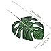 Artiflr 24 PCS Tropical Plant Palm Leaves Faux Palm Leaves with Stems Artificial Tropical Plant Imitation Safari Leaves Hawaiian Luau Party Suppliers Decorations