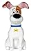Comme des Bêtes (The Secret Life of Pets) - Max, chien blanc avec des taches brunes 21cm - Qualité super soft