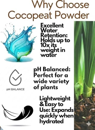 Image of MyOwnGarden Cocopeat Powder for Plants Kitchen, Balcony, Terrace Garden Coco Peat Powder for Gardening All Seeds and Plants (3 KG) Improves Root Aeration, Prevents Soil Compaction & Boosts Plant