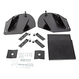 PW22 Black Steel Snow Plow Extension Blade - for Pickup Replacement Parts & Accessories - Snow Plowing Wing Extender Kit