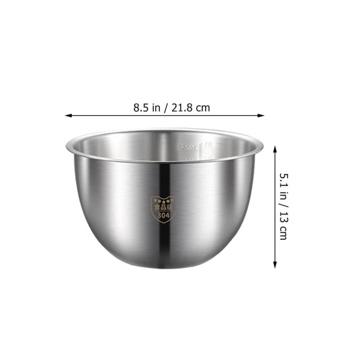 Gadpiparty Colador de Acero Inoxidable con Asa y Cuenco para Mezclar Multiusos, Drenaje Rápido para Verduras y Frutas en Uso Doméstico, Base Plana y Resistente